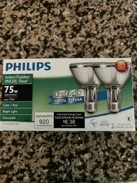 419549 PHILIPS Flood Light Bulb Recessed Recess Pack