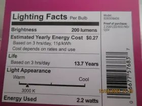 479212 PHILIPS Pin Base Led Light Bulb Pack #3