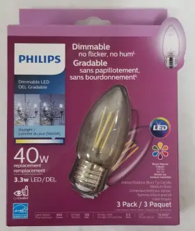 53564 PHILIPS Blunt Tip Led Bulbs Base