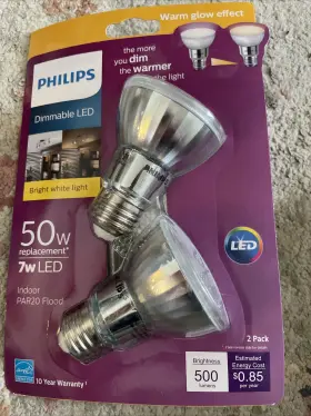 54686 PHILIPS Equiv Dimmable Led Flood Light Bulb Bright
