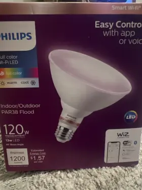 562496 PHILIPS Smart Wi Fi Led Floodlight Light Bulb Dimmable