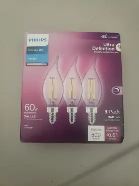 564898 PHILIPS Ultra Definition Led Dimmable Candelabra