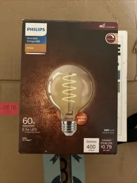 565887 PHILIPS Amber Dimmable Led Light Bulb