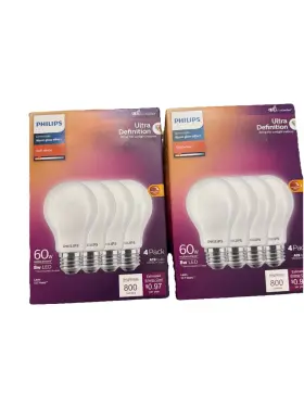 576116 PHILIPS Pack Led Light Bulbs Dimmable Eyecomfort High