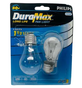 811970 PHILIPS Duramax Base Fan Garage Light Bulbs Pack