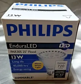 9290002284 PHILIPS Enduraled Dimmable Flood Light Bulb Niob