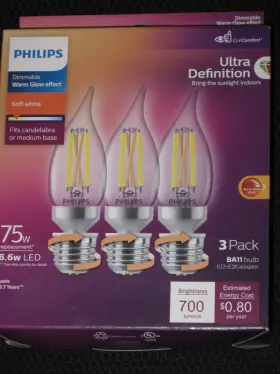 9290029866 PHILIPS Pack Bulb Led Dimmable Glow Effect Base