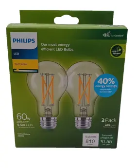 9290037654 PHILIPS Ultra Efficient Led Bulb Base Pack