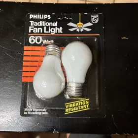 BC60A15-FAN-W PHILIPS Light Bulb Pack Vibration Mb
