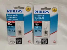 BC75W PHILIPS Base Accent Landscape Light Bulb Pin