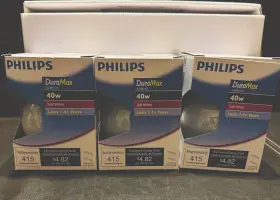 40G25-W-LL PHILIPS LIGHTING Set Duramax Frosted Globe Light