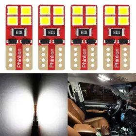 T10-WHITE PHINLION Led Light Bulb Bright Wedge Chi