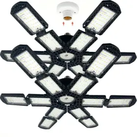 B0DD6SN732 PINSAI Led Garage Light Deformable Ceiling Lig B0DD6SN732 PINSAI Led Garage Light Deformable Ceiling Lig
