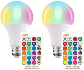750139960880 PINSAN Pack Led Changing Light Bulbs Remote