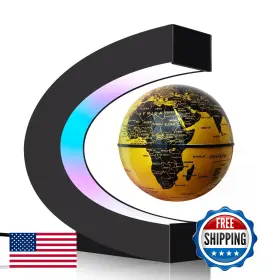 B0FN3MFLGK POOJAED Magnetic Levitating Floating Globe Led