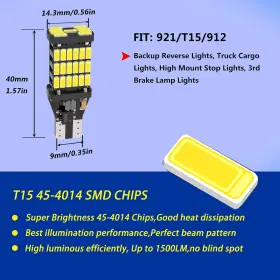 313115789785 PRO-AUTO Bright Led Reverse Lights Error Bu #2