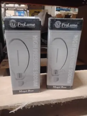 Prolume 208126 Lot Of 2 Lu150/eco208126 S55 High Pressure Sodium Lamp. Mogul Base. New