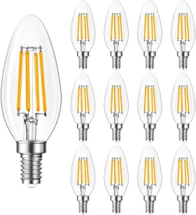 616833320156 QINGMIAO Led Candelabra Bulbs Dimmable