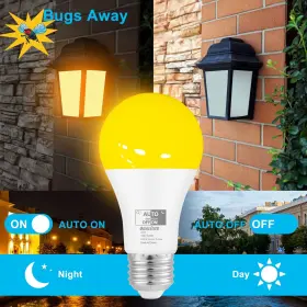 059648011393 QUALILUX Dusk Dawn Bug Light Bulbs Amber Led #2
