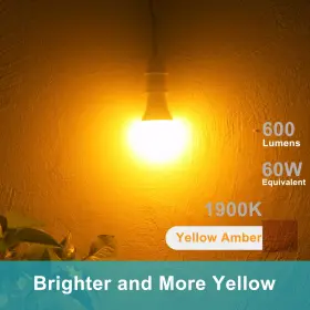 059648011393 QUALILUX Dusk Dawn Bug Light Bulbs Amber Led #3