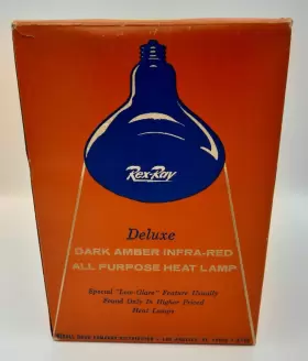 X180 REX-RAY Infra Deluxe Amber Heat Lamp Bulb Box #2