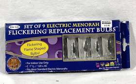 042234173167 RITE LITE Set Flickering Menorah Bulbs Bed Bath