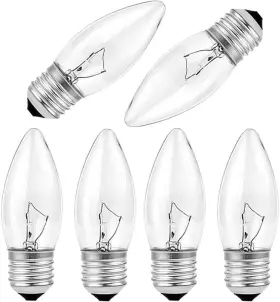 RGW3-5GV RKOZCSTA Incandescent Torpedo Tip Chandelier Bulbs