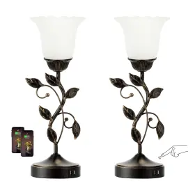 B0DY41VKQS RORIANO Touch Bedside Lamps Usb Port Dimmable Led