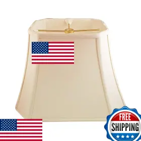 B00HUALPHK ROYAL DESIGNS Rectangle Corner Lamp Shade Eggshell