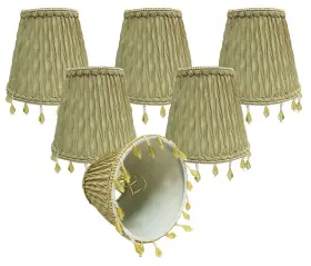 B078H7ZJ9N ROYAL DESIGNS Clip Ruche Pleated Empire Chandelier