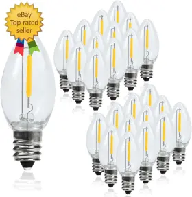 445026155151 RUIAOTD Led Night Light Bulbs Candelabra