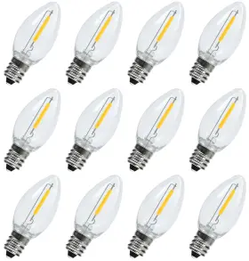 2700K RUIAOTD Led Night Light Bulbs Candelabra Base