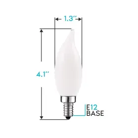 680332689724 SANSI Luxrite Frosted Candelabra Led Bulbs #3
