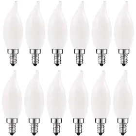 680332689724 SANSI Luxrite Frosted Candelabra Led Bulbs