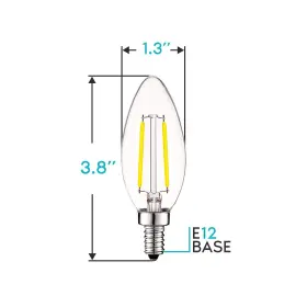 686162846177 SANSI Luxrite Candelabra Led Bulbs Dimmable #3