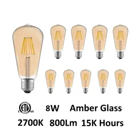 695320068757 SANSI Led Light Bulb Set Amber