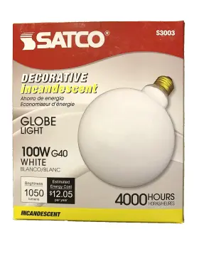045923030031 SATCO Bulb Globe Pack