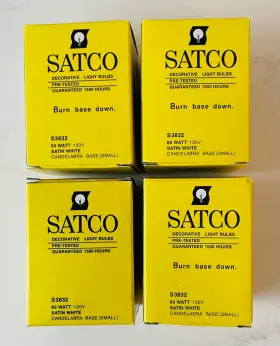 045923038327 SATCO Candelabra Base Light Bulbs