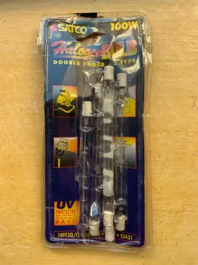 100T3Q-CL SATCO Pak Double Ended Bulb