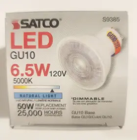 GU10TBA40-D-6P50 SATCO Led Bulb Dimmable Natural Light Box #3