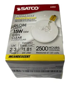 A3921 SATCO PRODUCTS Candelabra Base Light Bulb