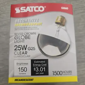 S3860 SATCO PRODUCTS Base Light Bulb Crown