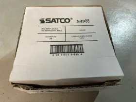 S4988 SATCO PRODUCTS Candelabra Base Showroom Bulb