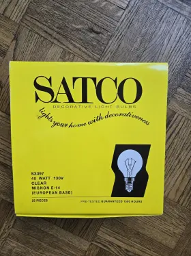 S-3397 SATCO Base Light Bulbs
