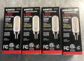 S21340 SATCO Led Filament Tube Candelabra