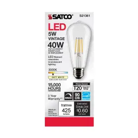 S21361 SATCO Pack Led Filament Bulbs