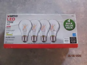S21734 SATCO Pack Led Filament Bulbs Base