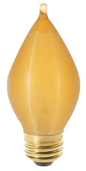 S2716 SATCO Base Light Bulb Amber Spun