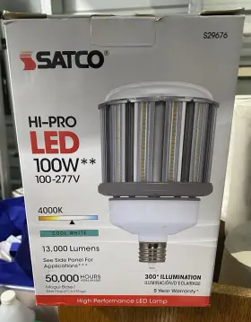Satco S29676 Led 100w 4000k Hi-pro Cool White 13 000lm Ex39 Mogul