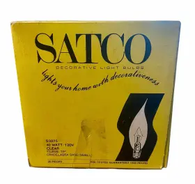 S3275 SATCO Flame Tip Candelabra Light Blubs #2